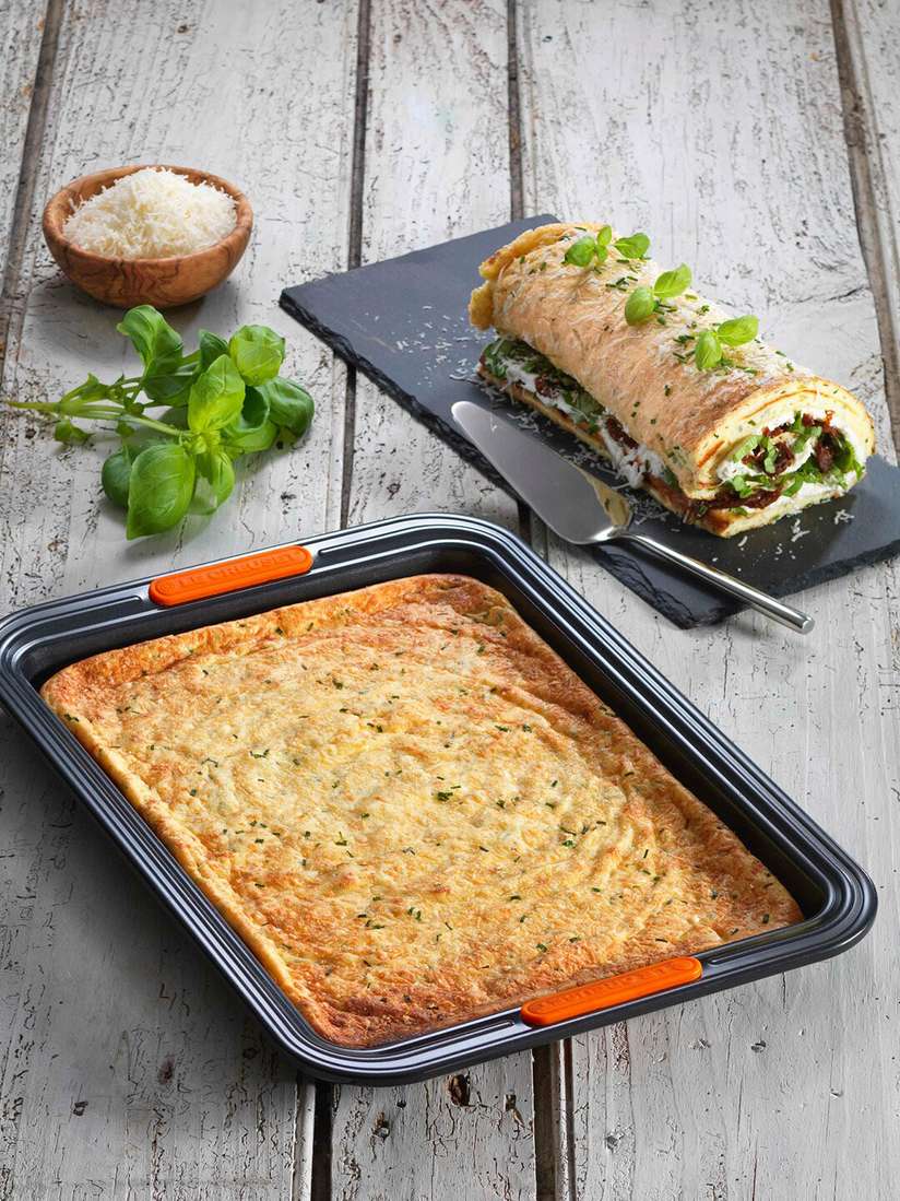 Buy LE CREUSET Black Red Solid Swiss Roll Baking Tray Bakeware