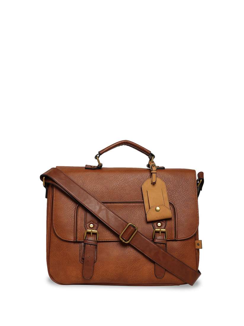 Buy ALDO Men Brown Textured Messenger Bag Messenger Bag for Men 14547400 Myntra