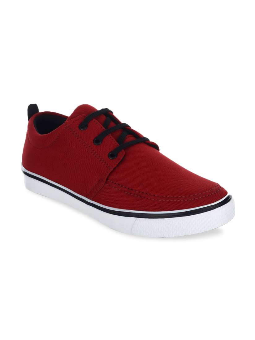 Myntra red shoes clearance