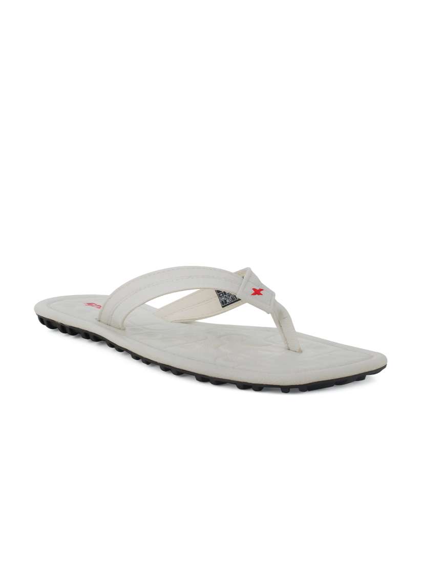 Sparx white slippers best sale