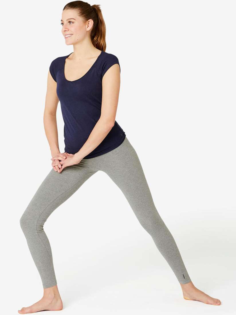 Buy NYAMBA By Decathlon Women Solid Cotton Gym Legging Leggings for Women 14573536 Myntra
