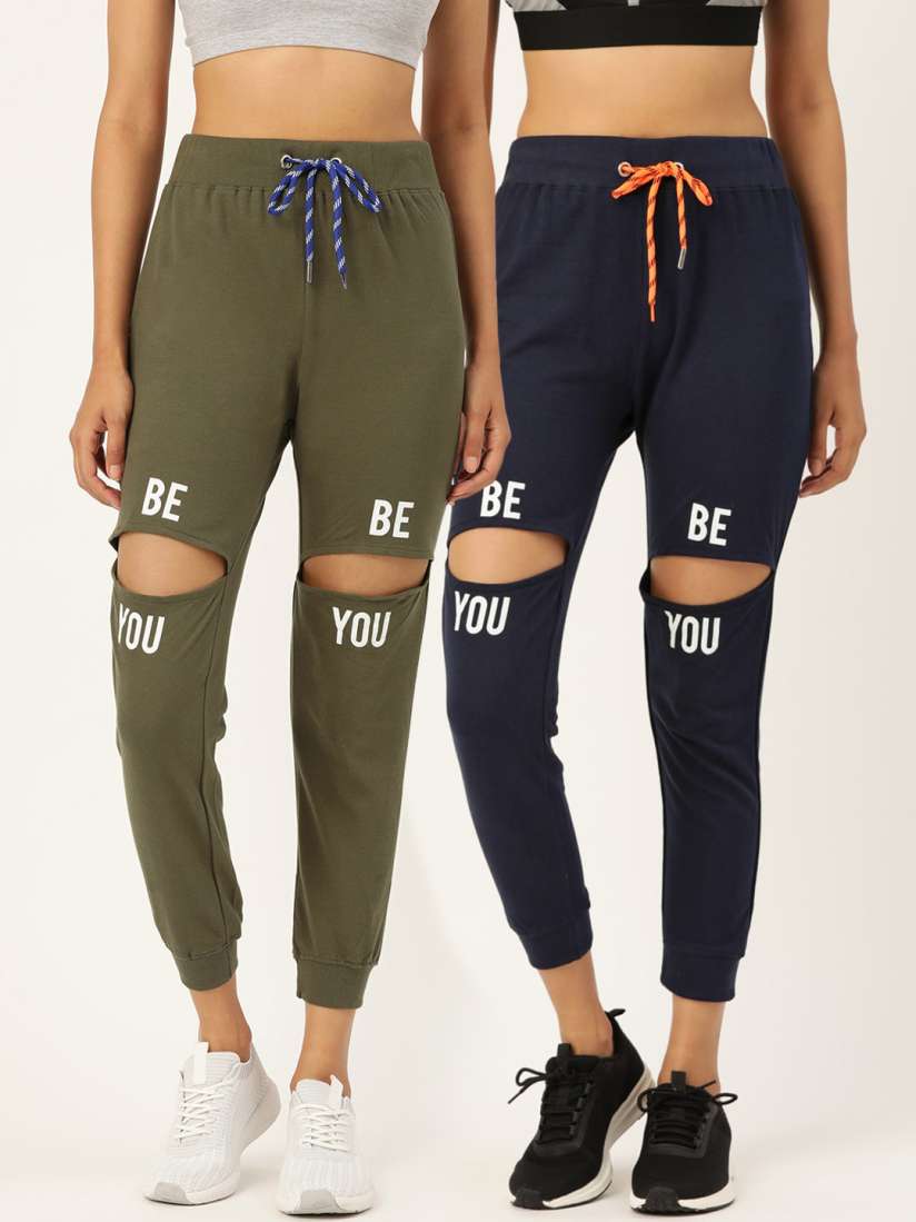 Knee cut track pants store