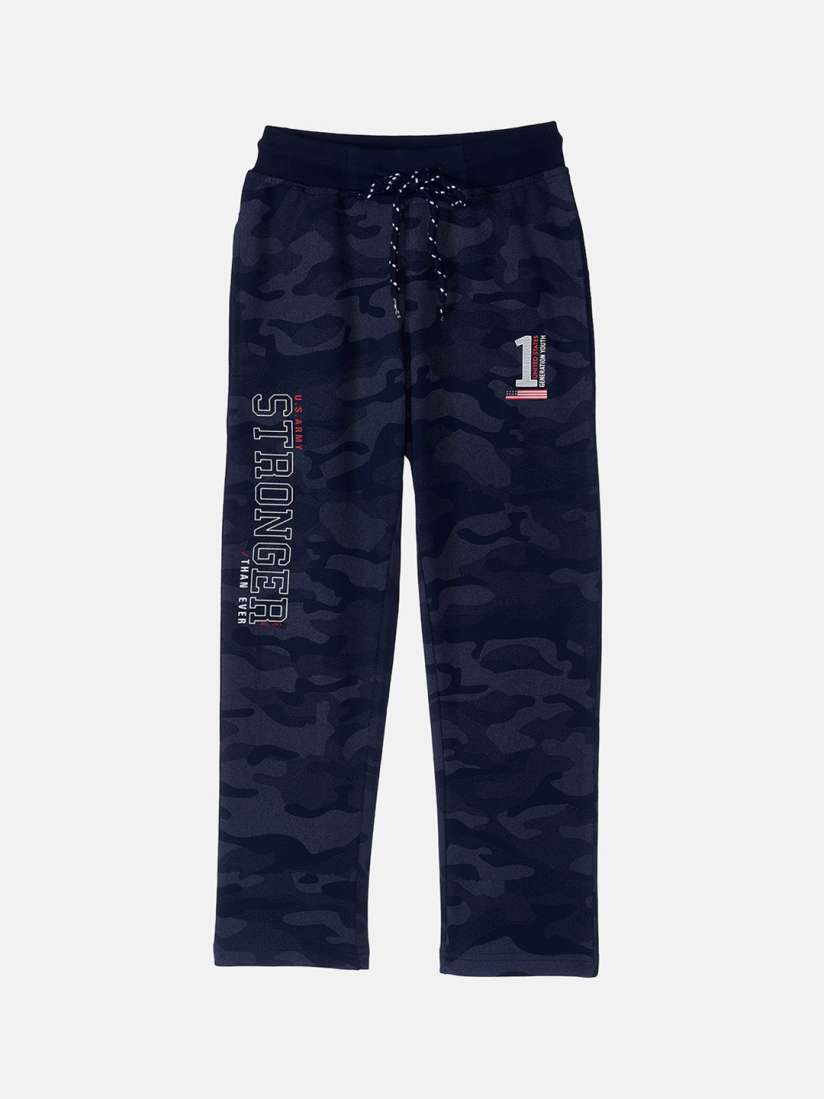 Buy Monte Carlo Boys Navy Blue Camouflage Printed Track Pants Track Pants for Boys 14575810 Myntra