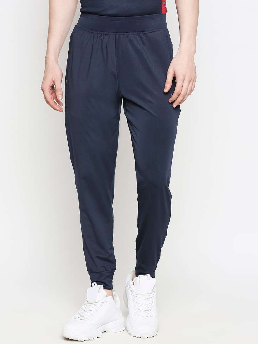 Buy Black Panther Men Navy Blue Solid Joggers Track Pants for Men 14599254 Myntra