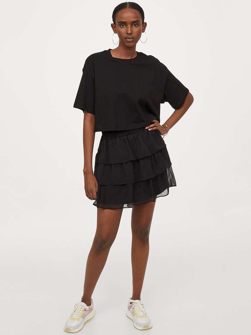 Myntra black skirt 2025