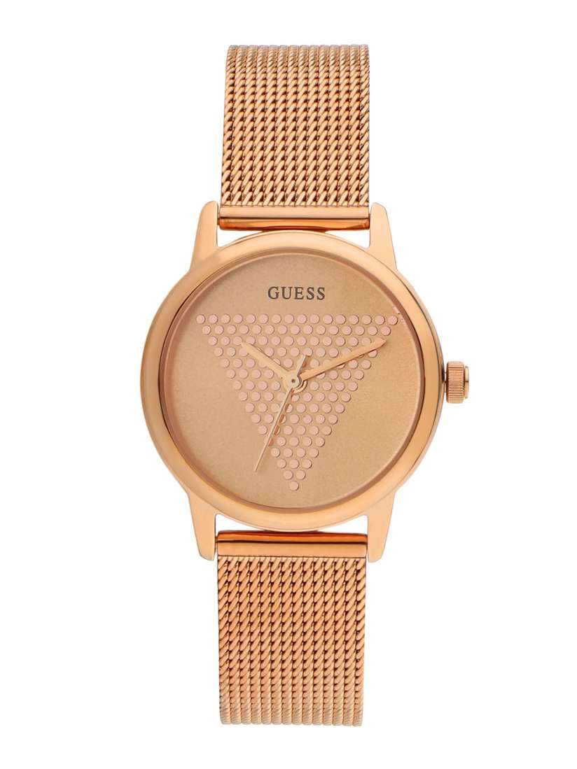 Buy GUESS Women Gold Toned Dial Bracelet Style Straps Analogue Watch GW0106L3 Watches for Women 14632560 Myntra