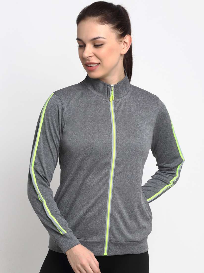 Buy PERFKT U Women Grey Lightweight Outdoor Sporty Jacket Jackets for Women 14643214 Myntra