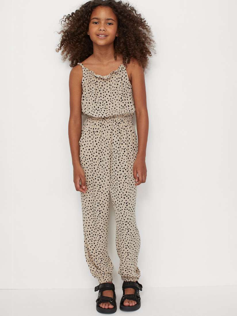 Buy H M Girls Beige Sleeveless Jumpsuit Jumpsuit for Girls 14635522 Myntra