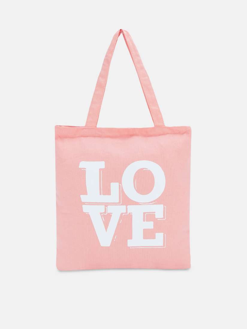 Buy Forever Glam by Pantaloons Pink Printed Canvas Tote Bag Handbags for Women 14650390 Myntra