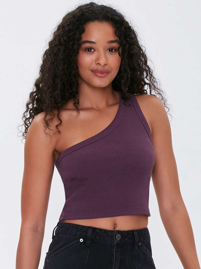 Myntra Forever 21 Purple Crop Top Buy FOREVER 21 Women Purple One