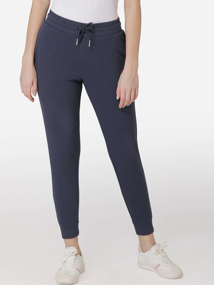 Buy Red Tape Women Navy Blue Solid Slim Fit Joggers Track Pants for Women 14451094 Myntra