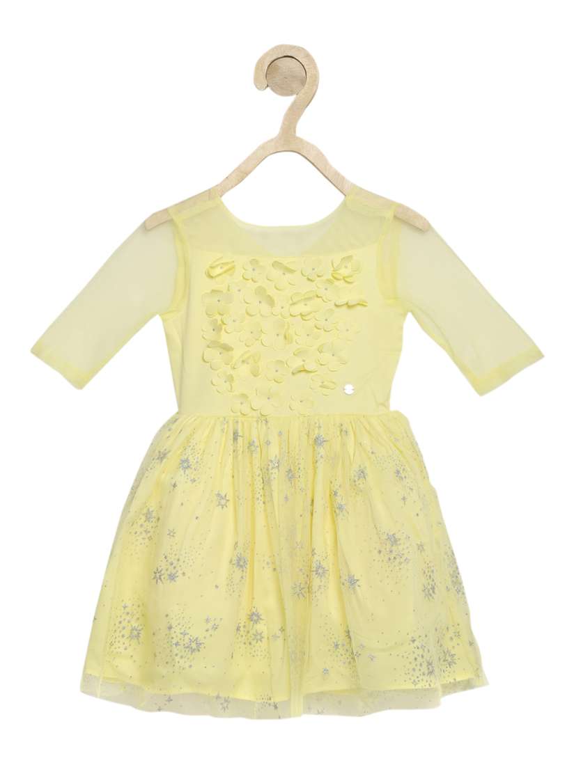Buy Allen Solly Junior Yellow Dress Dresses for Girls 14457066 Myntra