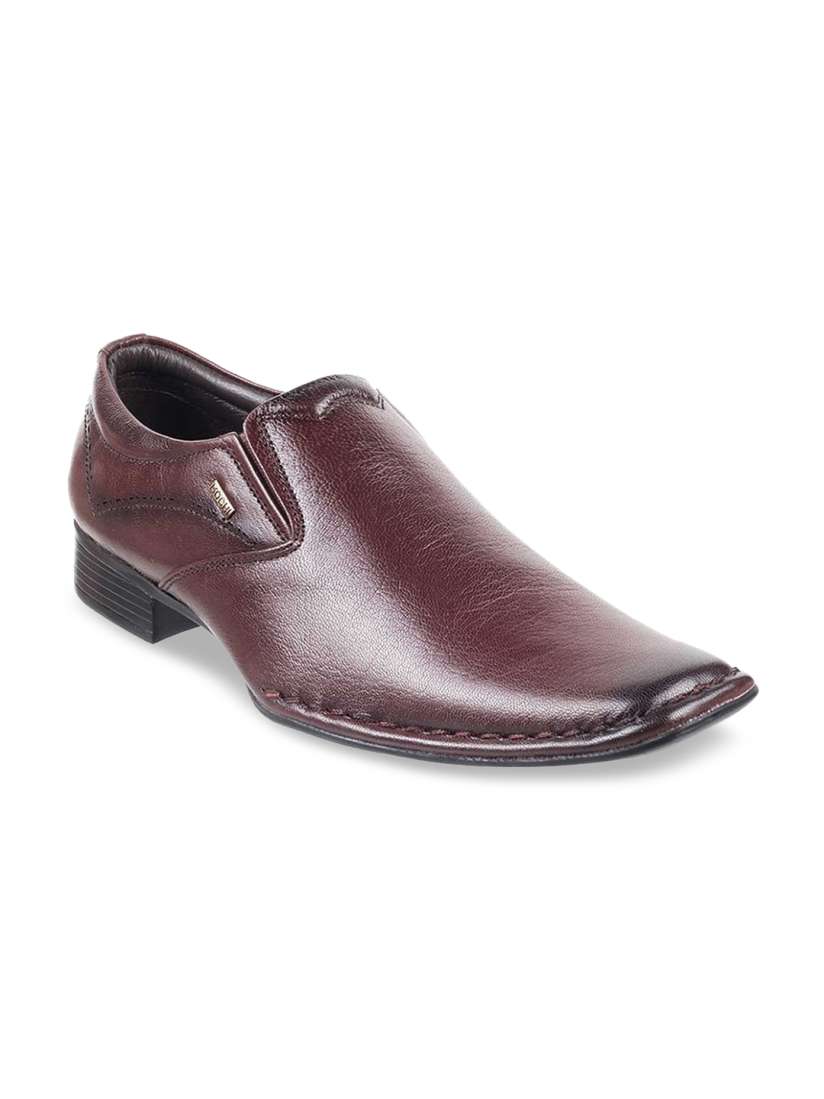 Buy Mochi Women Burgundy Textured Formal Slip Ons Formal Shoes for Women 14698732 Myntra