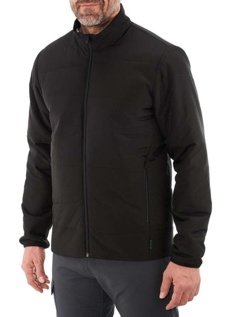 Buy FORCLAZ By Decathlon Men Solid Black Upto 0 Degrees Non Hooded Synthetic Puffer Jacket Jackets for Men 14468572 Myntra