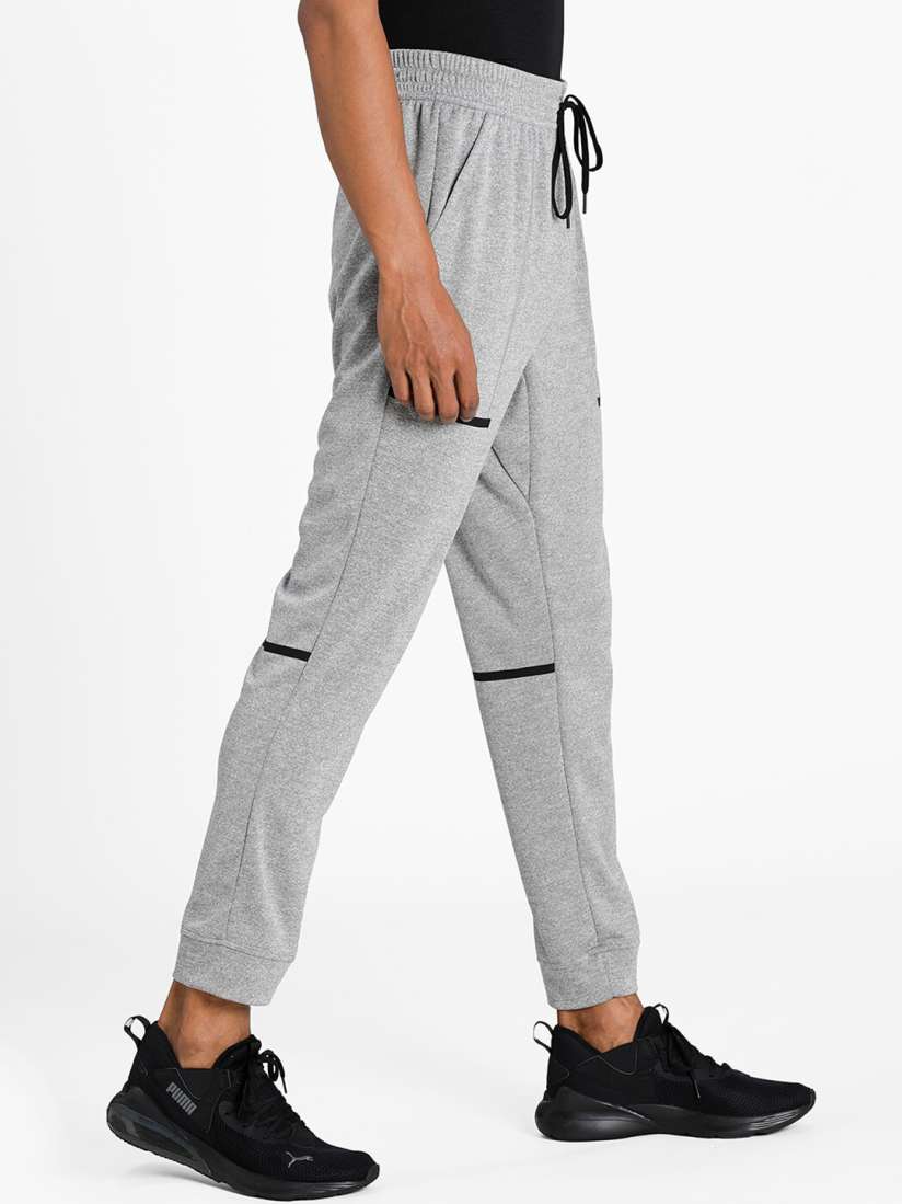Buy Puma Men Grey Black Solid Knitted Training Joggers Track Pants for Men 14485390 Myntra