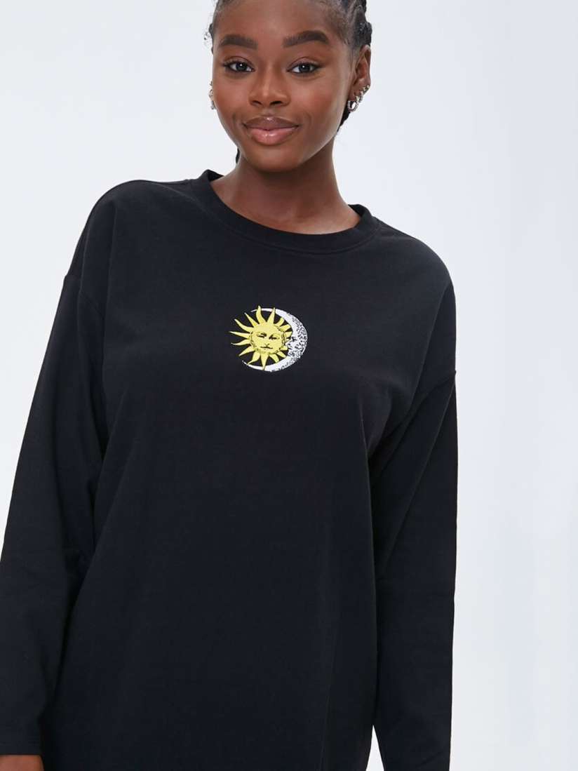 Buy FOREVER 21 Black T shirt Dress Dresses for Women 14777104 Myntra