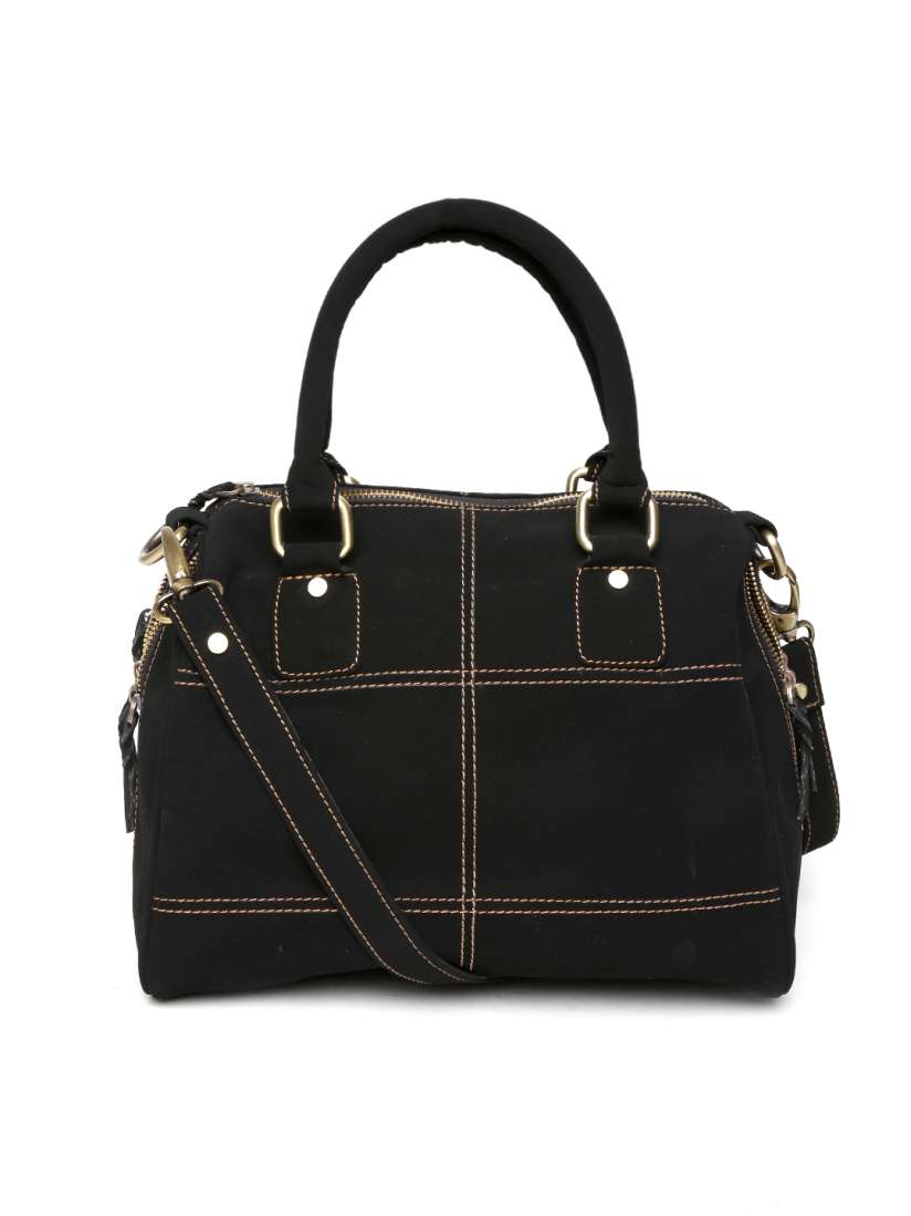 Buy Gauge Machine Black Suede Handbag Handbags for Women 220321 Myntra