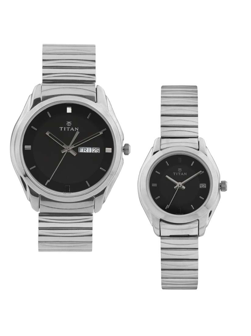 Titan watch set for couples price on sale