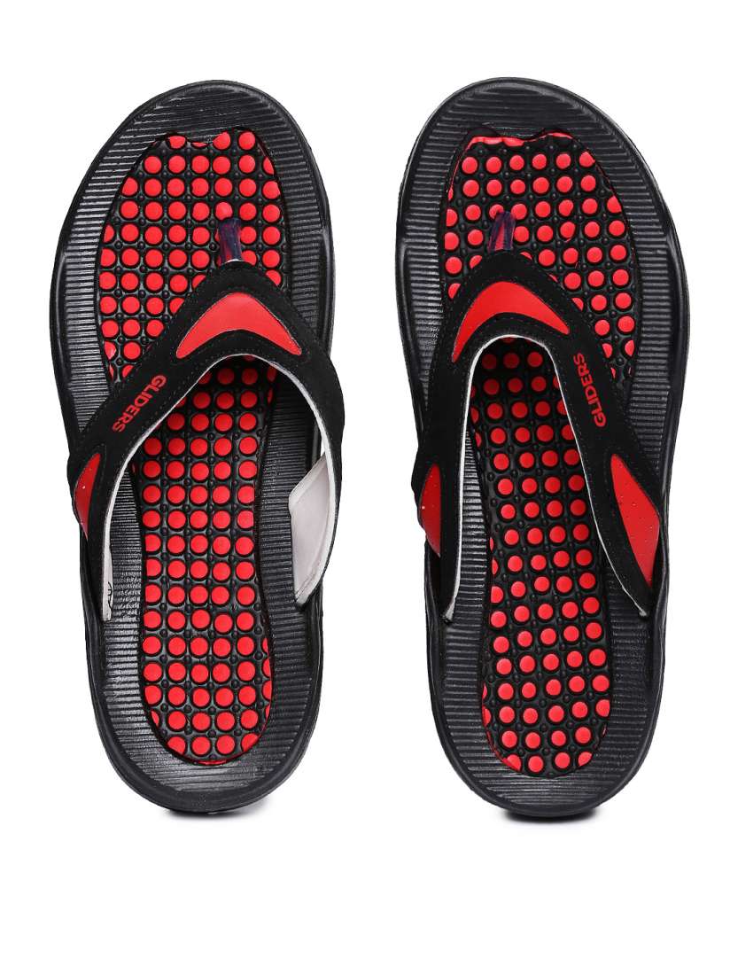 Buy Gliders by Liberty Men Red Black Econew Flip Flops Flip Flops for Men 35632 Myntra