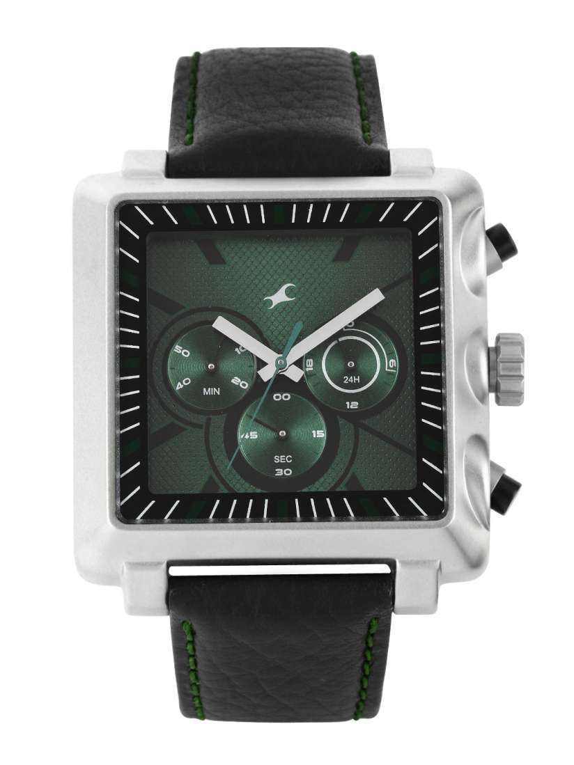 Fastrack watch green dial sale