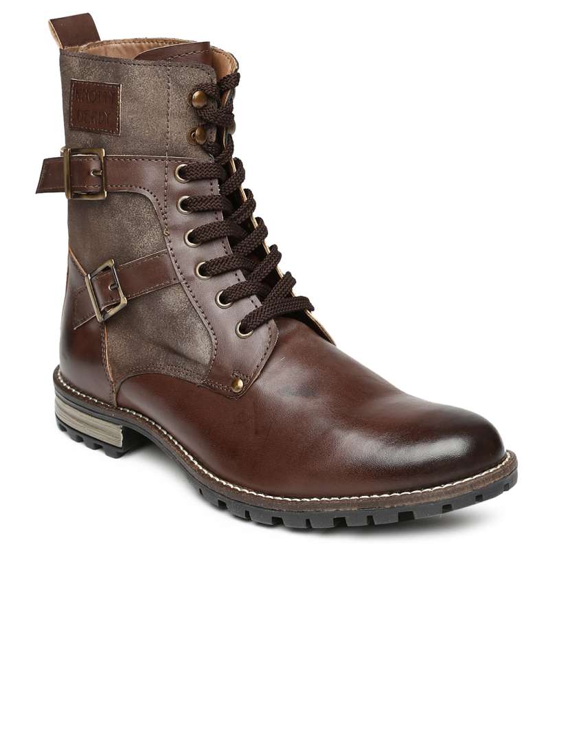 Buy Knotty Derby Men Brown Boots Boots for Men 414642 Myntra