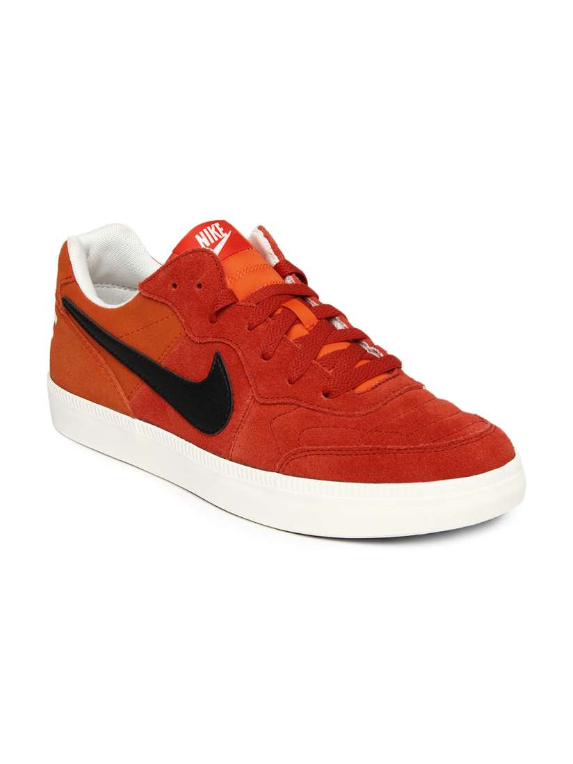 Buy Nike Men Orange Red NSW Tiempo Trainer Casual Shoes Casual Shoes for Men 490424 Myntra