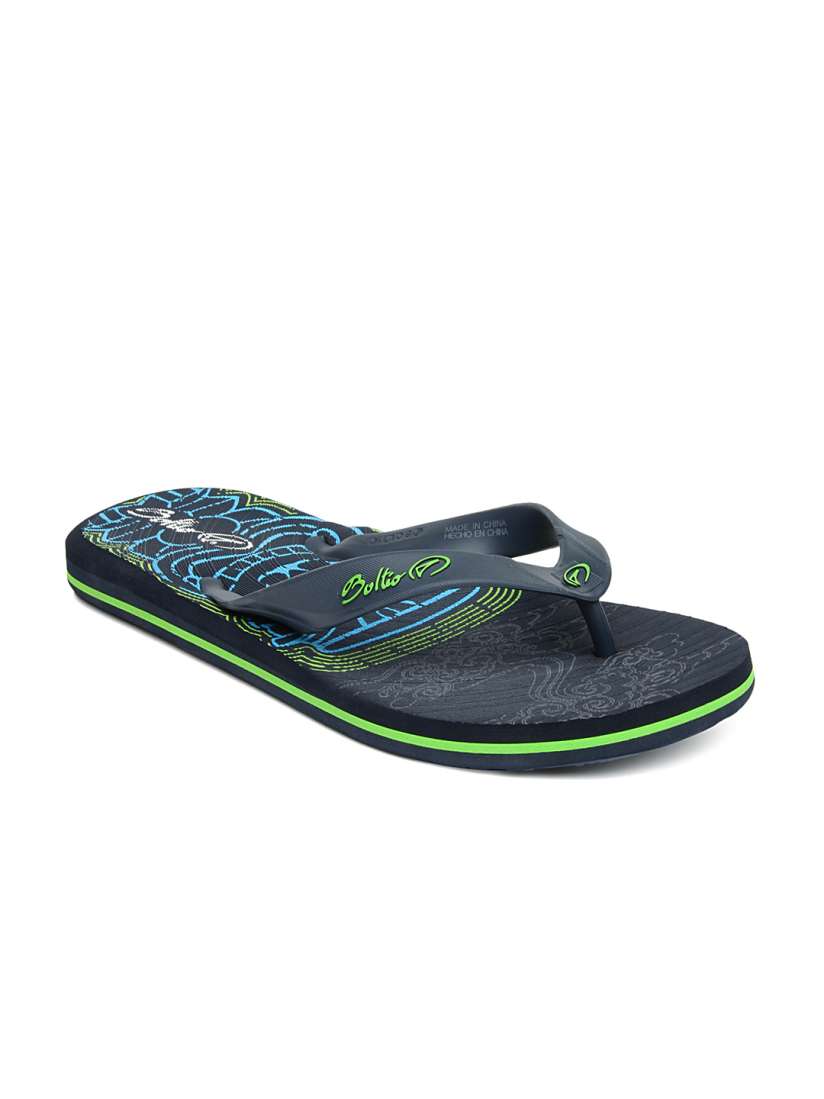 Buy Boltio Men Navy Printed Flip Flops Flip Flops for Men 533870 Myntra