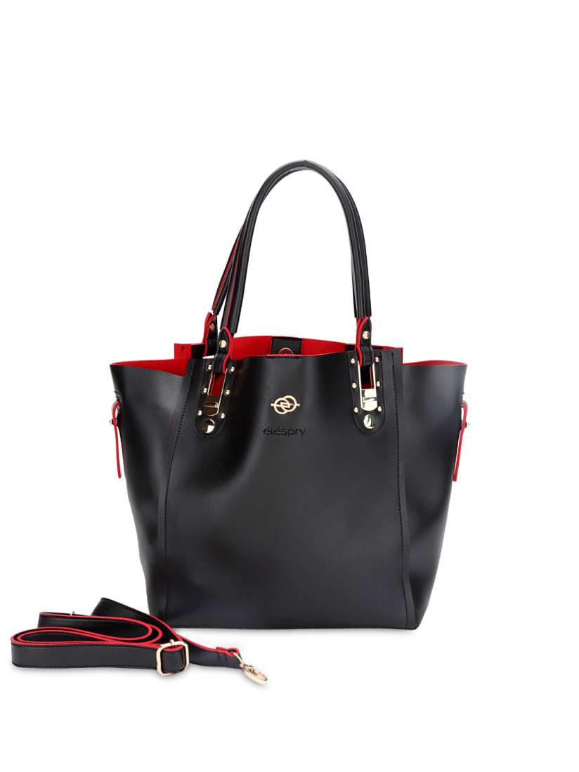 Black handbag myntra discount