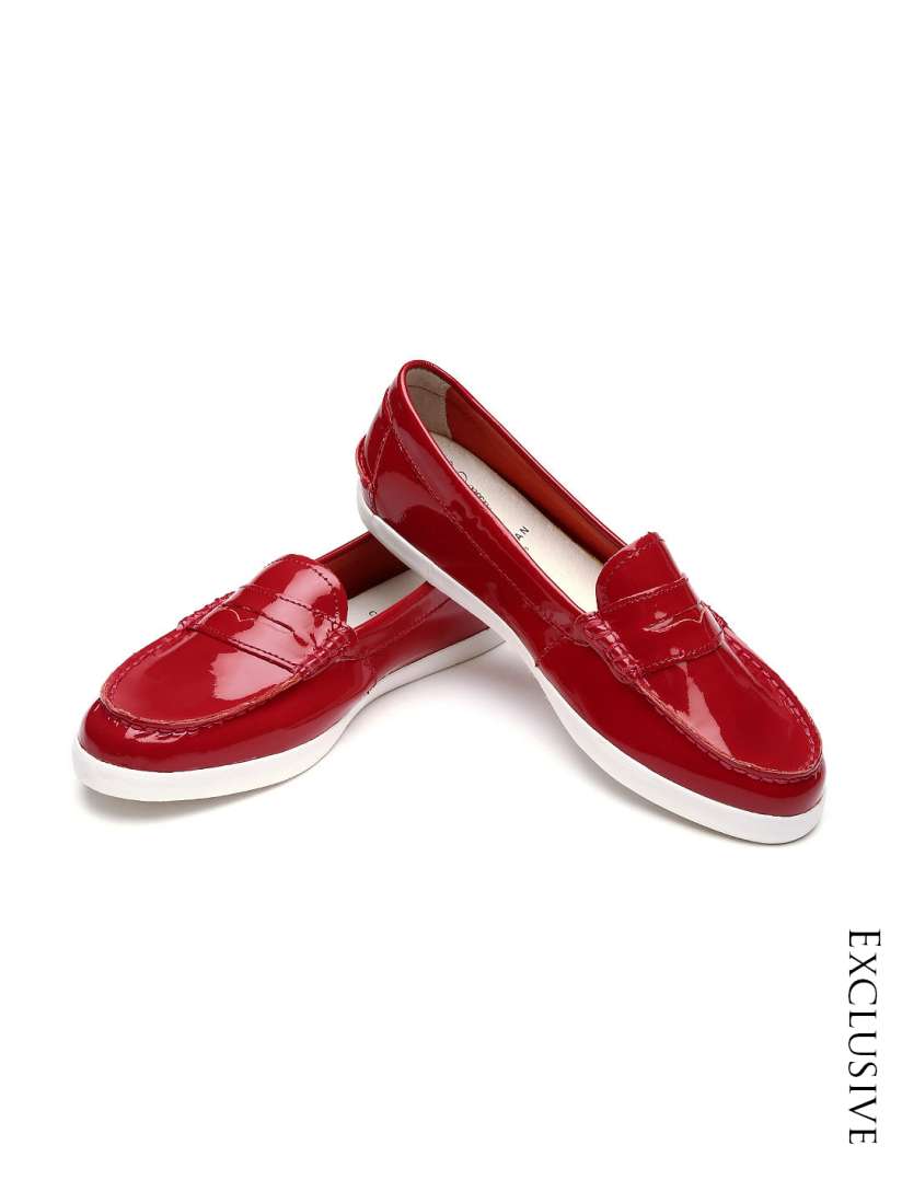 Cole haan women's patent leather loafers discount
