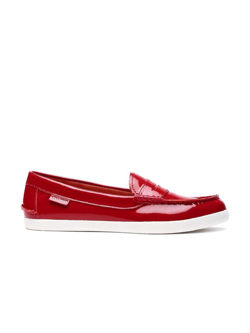 Buy Cole Haan Women Red Patent Leather Loafers Casual Shoes for Women 607263 Myntra