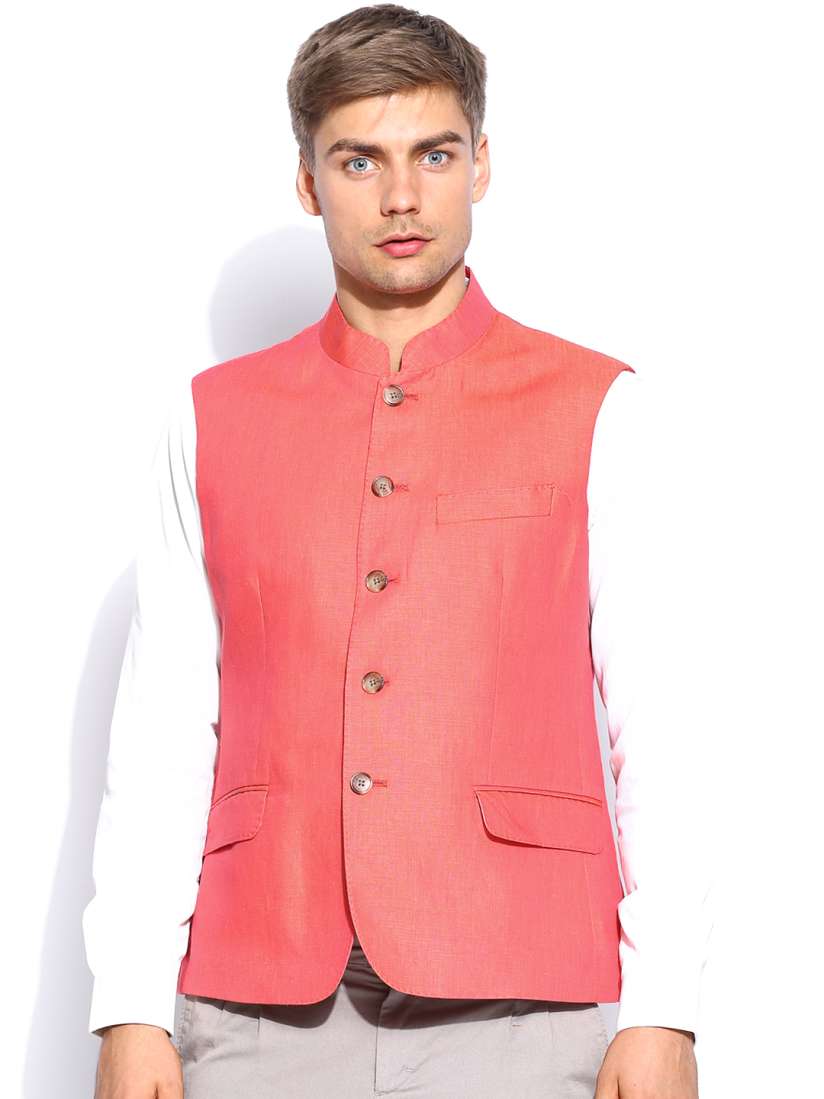 Buy Arrow Men Orange Nehru Jacket Nehru Jackets for Men 629779 Myntra