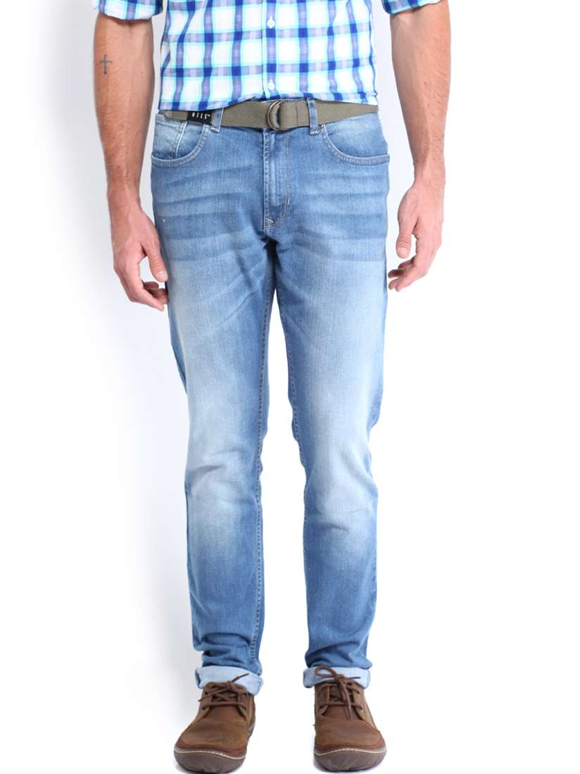 Buy Peter England Men Blue Classic Tapered Fit Jeans Jeans for Men 637369 Myntra