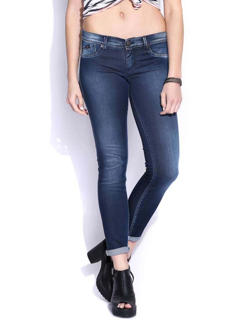 Buy GAS Women Blue Sumatra Pop Up Jeggings Jeggings for Women 646796 Myntra