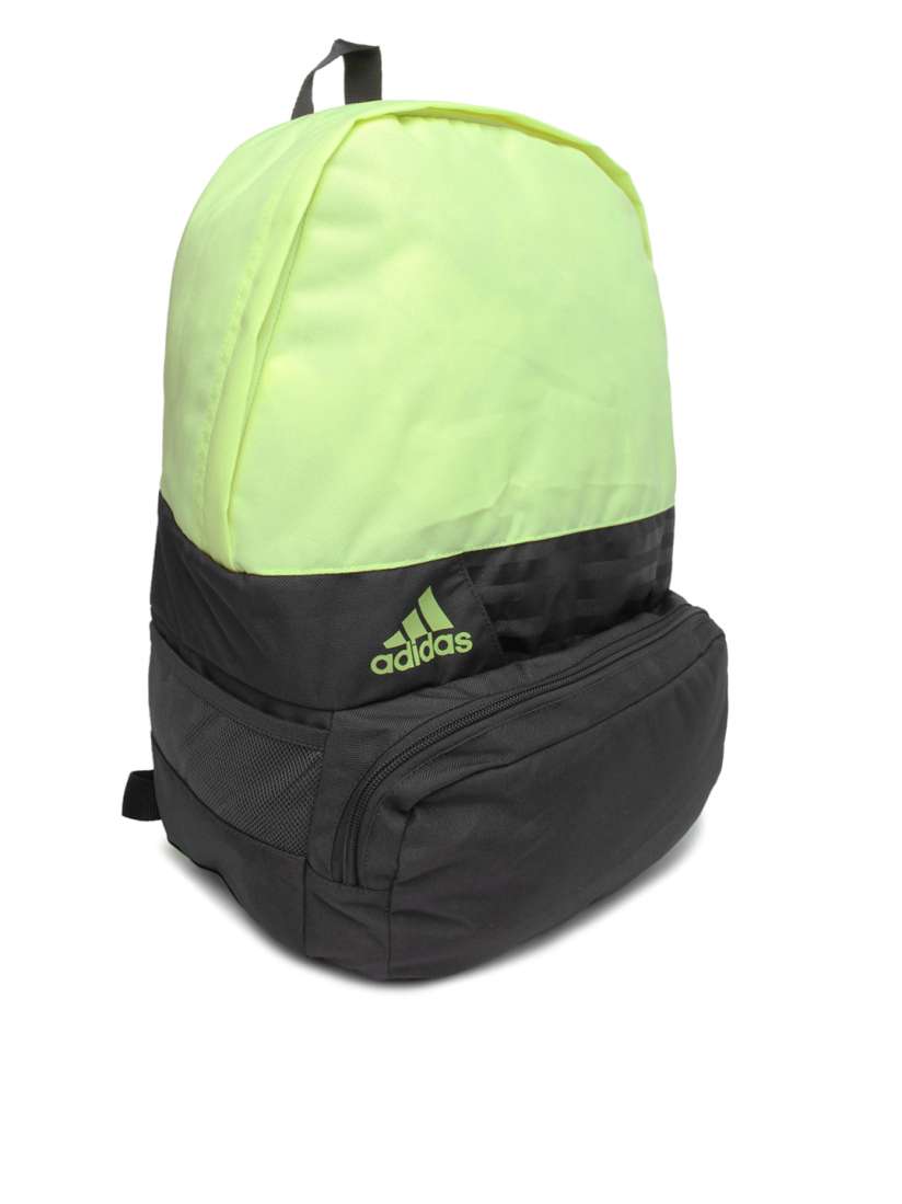 Adidas neon green backpack cheap