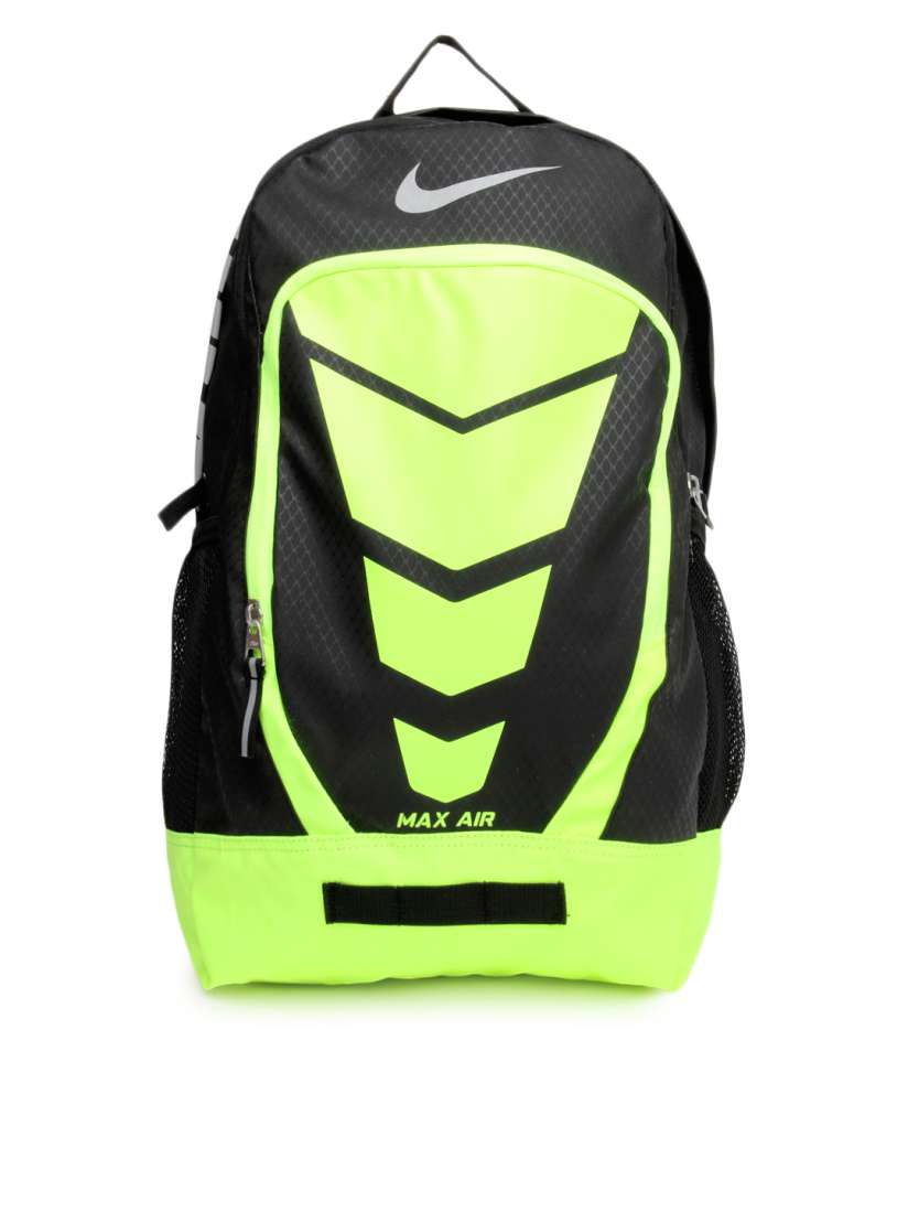 Buy Nike Unisex Black Fluoroscent Green Max Air Vapor Backpack Backpacks for Unisex 654423 Myntra