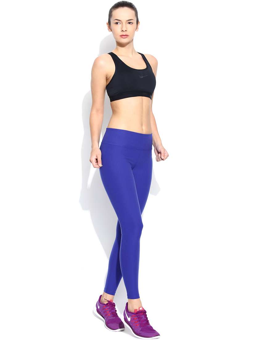 Buy Nike Women Blue AS Legend 2.0 POLY Tight Fit Training Tights Tights for Women 655526 Myntra