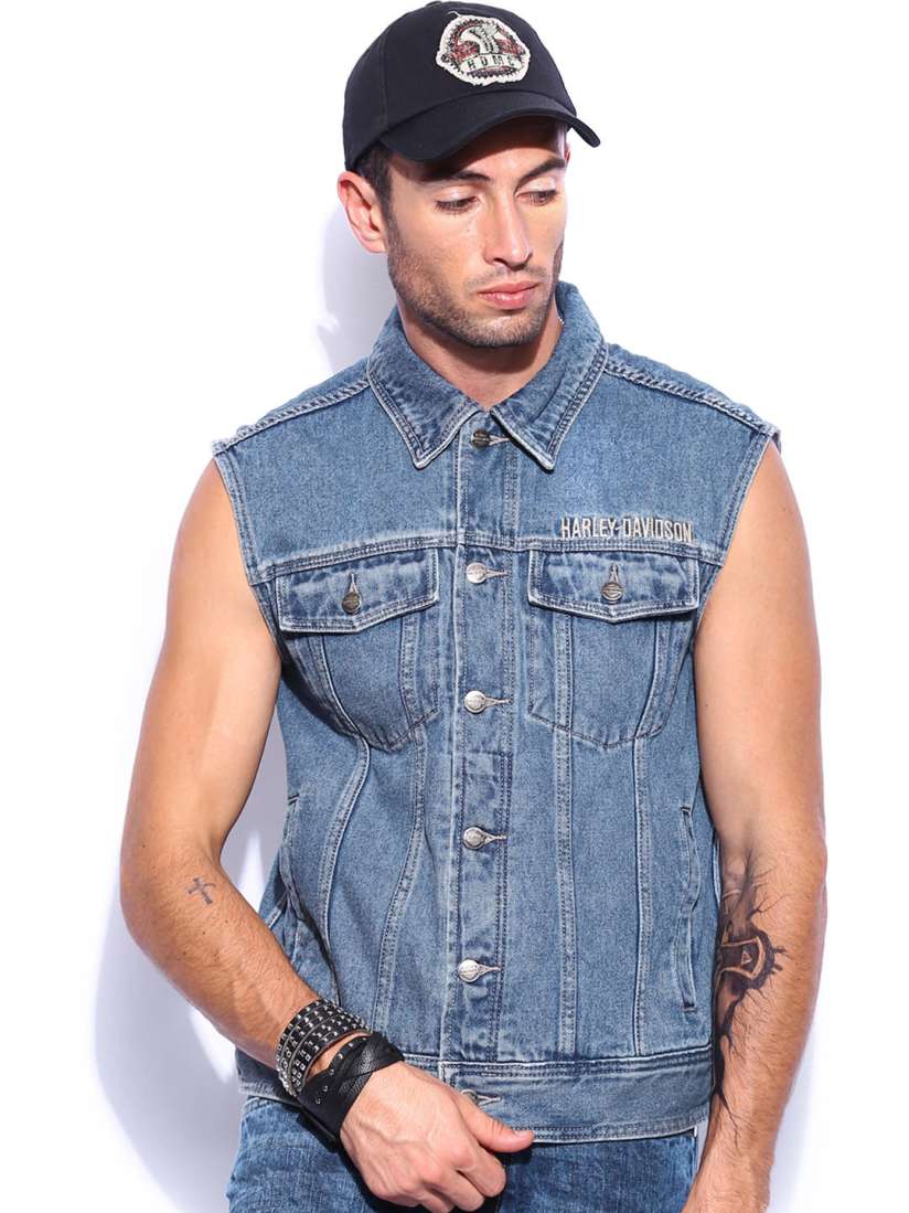 Harley davidson denim vest outlet
