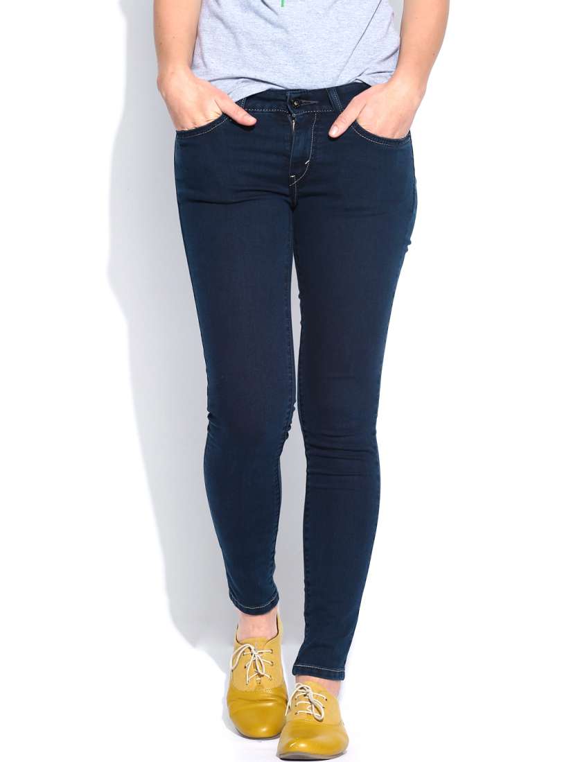 Buy Levis Women Dark Blue 535 Super Skinny Fit Jeans Jeans for Women 659736 Myntra