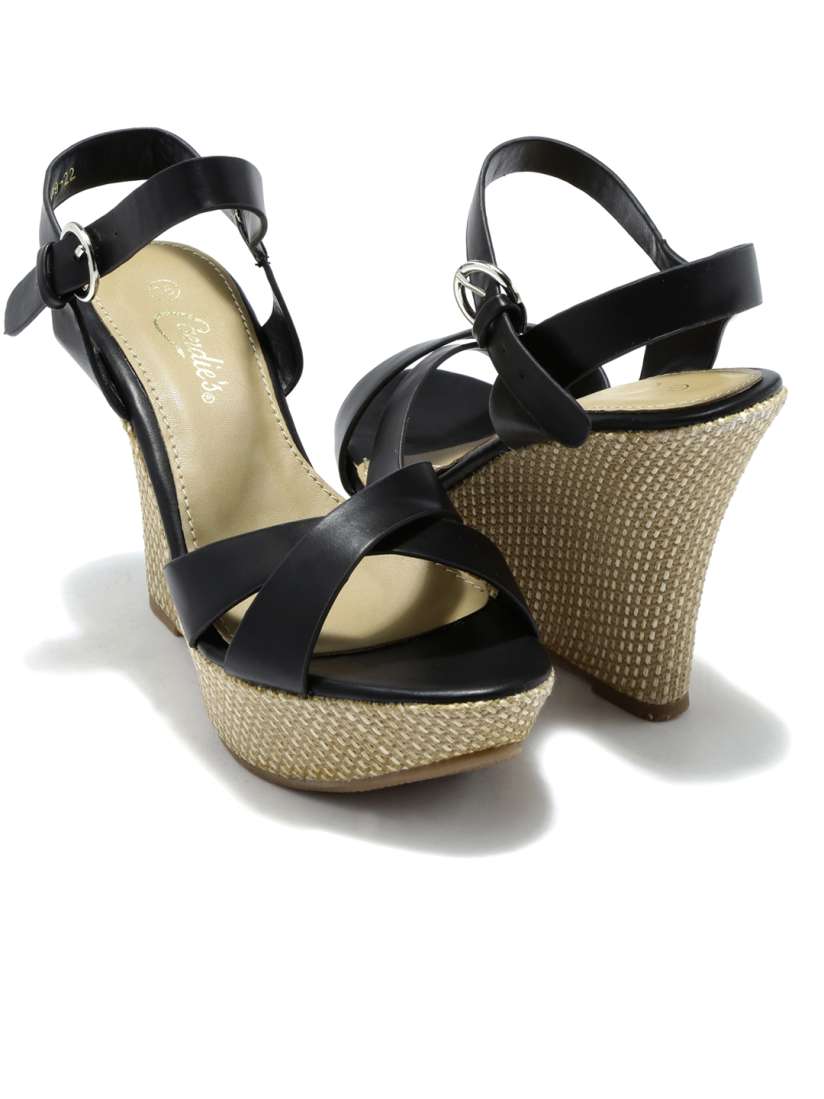 Candies black wedges clearance