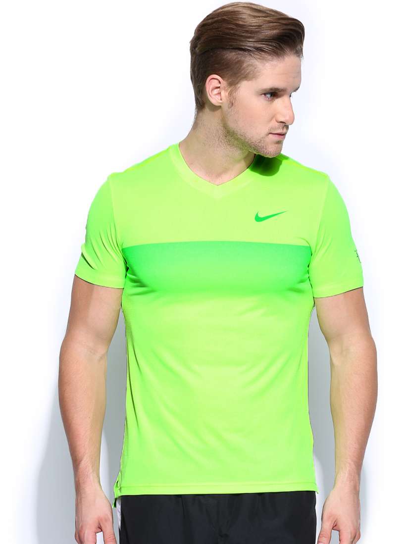 Lime green nike shirt men online