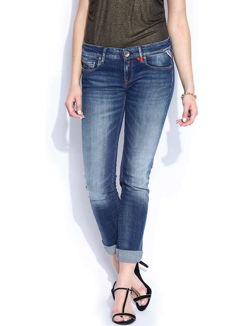Buy Replay Women Blue Rose Skinny Fit Jeans Jeans for Women