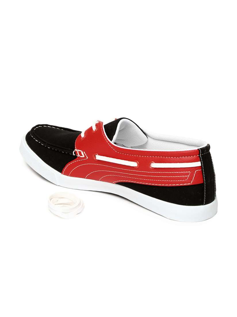 Buy PUMA Men Black Red Yacht Syn DP Boat Shoes Casual Shoes for Men 696108 Myntra