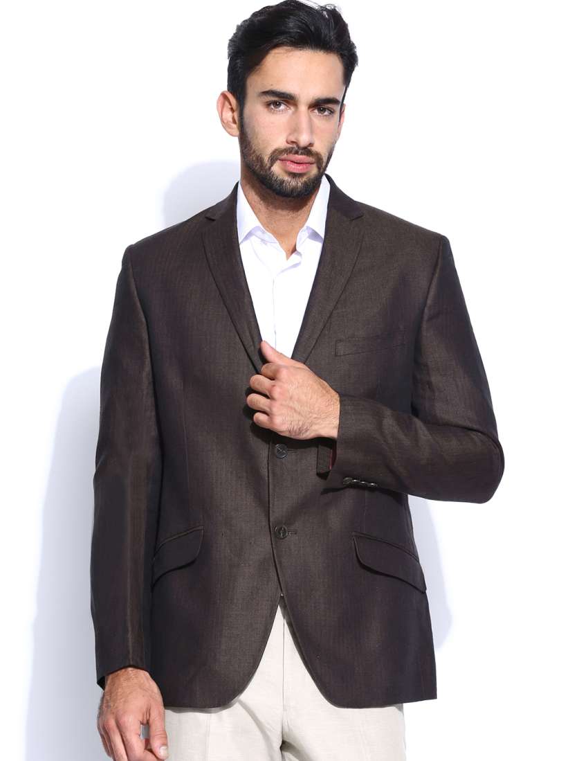 Linen slim fit blazer shop