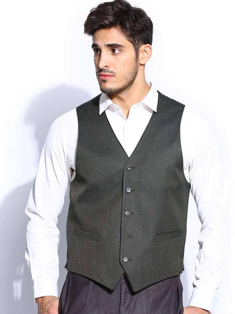 Waistcoat myntra on sale