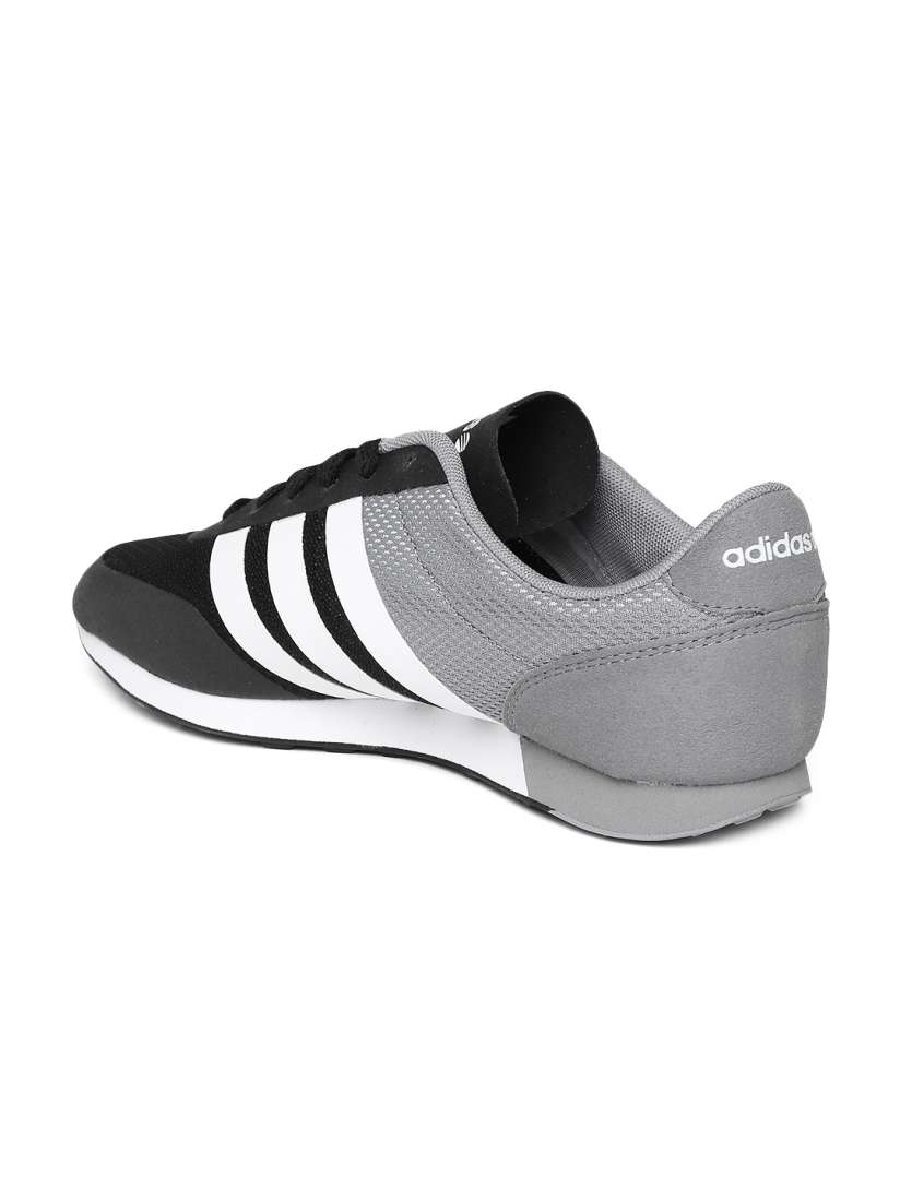 Adidas neo black grey casual shoes sales