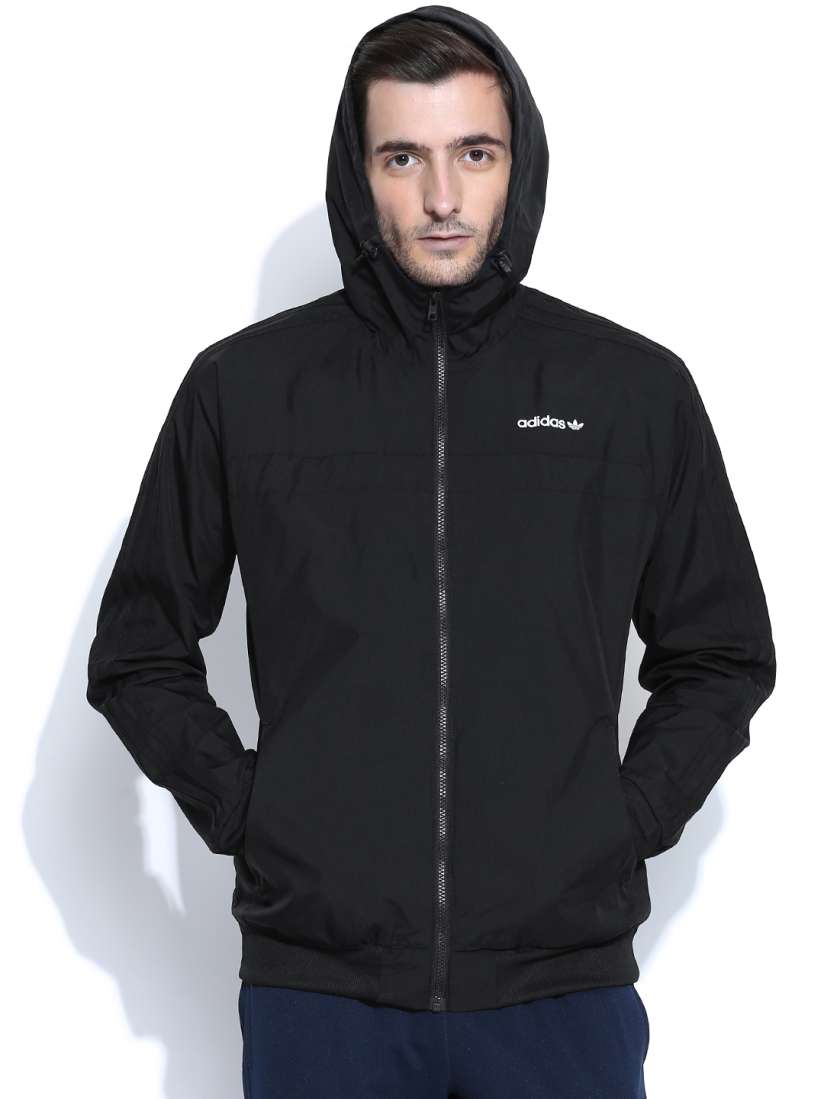 Buy ADIDAS Originals Men Black Marathon 83 Windbreaker Hooded Jacket Jackets for Men 706074 Myntra