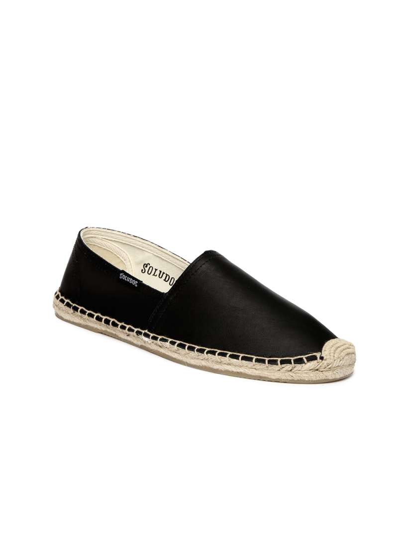 Buy Soludos Women Black Leather Espadrille Casual Shoes Casual Shoes for Women 708980 Myntra