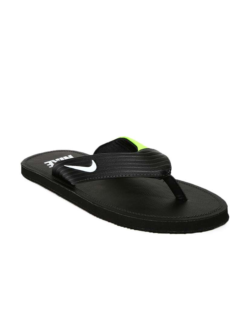 Nike neon slippers store
