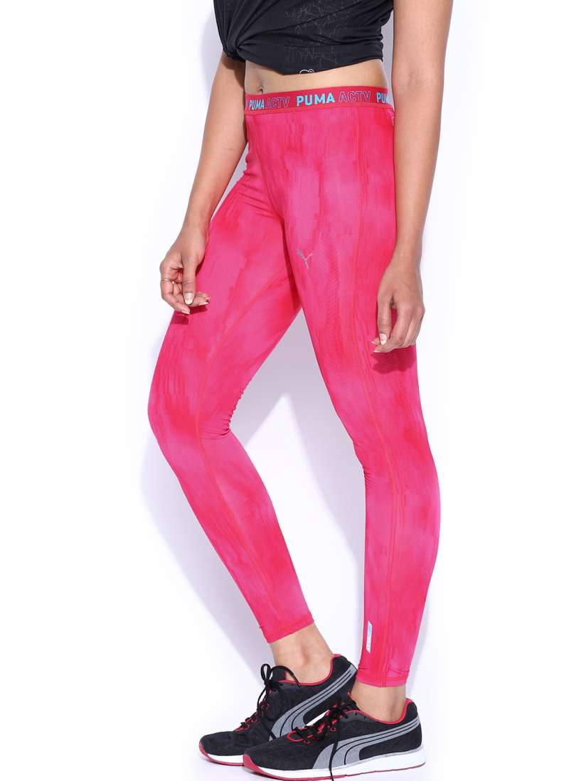 Buy PUMA Women Pink PrintedGym ACTV Power Long Tights Tights for Women 717833 Myntra