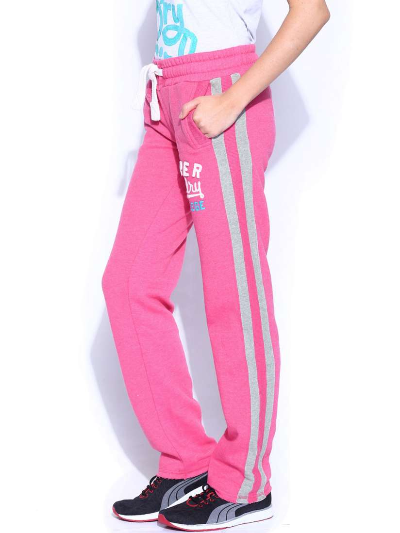 Buy Superdry Women Pink Applique Hockey Jogger Track Pants Track Pants for Women 725094 Myntra